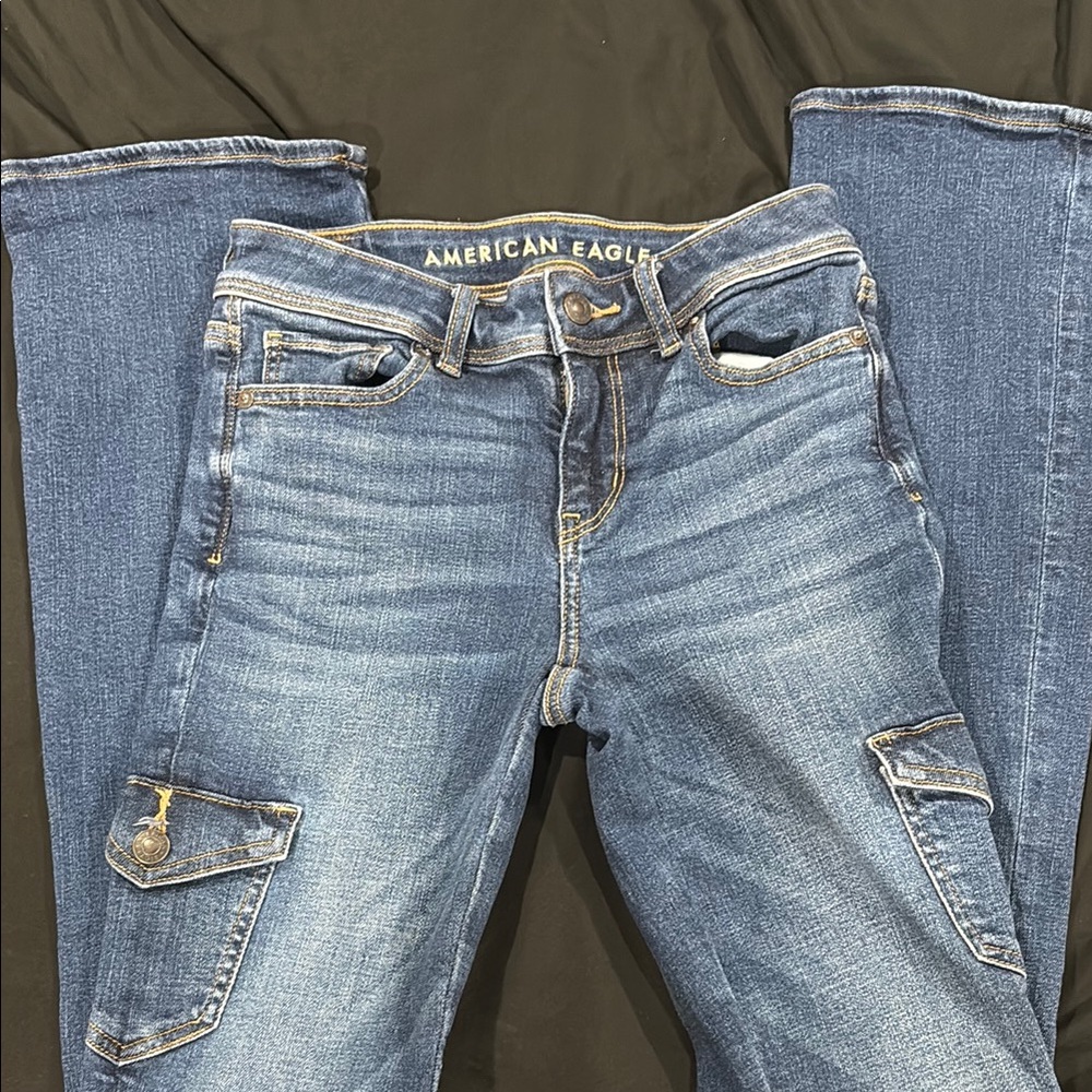 American Eagle Outfitters Blue Straight Leg Jeans